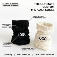 Chaussettes de sport mi-mollet en coton respirant pour hommes, avec logo personnalisé, épaisses et rembourrées, pour la course, le basketball et le tennis – Vente en gros