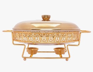 Premium Oval Food Warmer <b>Chafing</b> <b>Dish</b> <b>Set</b> Stainless Steel <b>Buffet</b> Server for Restaurant And Events At Best Price - Product Image 5