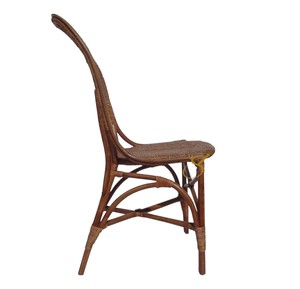 Silla de Comedor de Ratán Natural Hecha a Mano, Estilo Bistro Francés, Silla de Mimbre sin Brazos para Restaurante, Cocina, Sala de Estar - Product Image 4