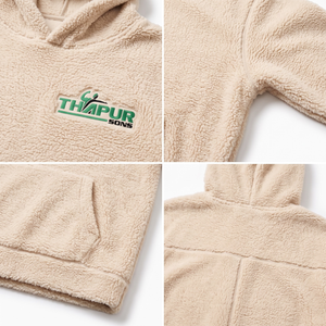 เสื้อฮู้ดดี้และเสื้อสเวตเชิ้ตผู้ชาย ผ้าเฟรนช์เทอร์รี่ โพลีเอสเตอร์ 100% ย้อมสีพื้น ขนาดใหญ่พิเศษ น้ำหนัก 330 กรัม - Product Image 4