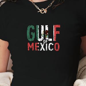 MEXICANA GULF OF MEXICO Camiseta corta de moda para mujer - Product Image 1