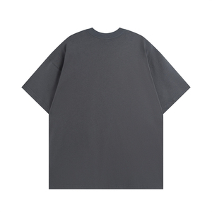 T-shirt en coton surdimensionné personnalisé pour hommes et femmes, streetwear uni, tee-shirt épais, fabricant - Product Image 3