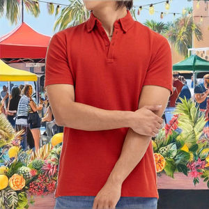 Camisetas Polo Casuales de Alta Calidad para Hombre, de Secado Rápido, de Algodón, con Impresión de Logotipo Personalizado, Colores Sólidos, al por Mayor - Product Image 2