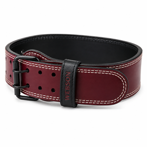 Ceinture de musculation Webson en cuir 10 mm, réglable, antidérapante, pliable, soutien lombaire, entraînement de force, unisexe, fermeture à boucle - Product Image 5