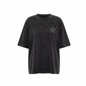 Anti bacterial washable reasonable price Women <b>Rhinestone</b> T-Shirt anti pilling best quality <b>top</b> trending best Women <b>Rhinestone</b> - Product Image 2