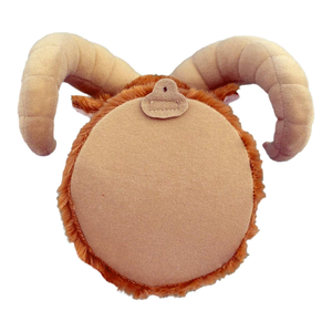 Jouet en peluche tête de bélier marron avec cornes courbes, décoration animale en peluche douce, 31cm-50cm, cadeau unisexe - Product Image 2