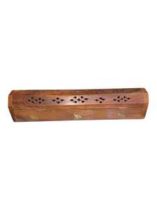 <b>Vintage</b> Wooden Incense Burner/Joss Sticks Storage Box Brown - Product Image 2