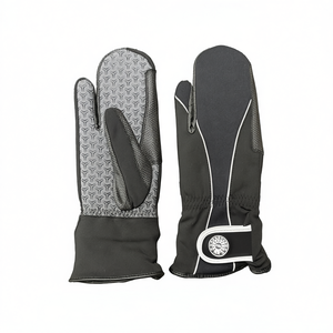 Gants d'équitation imperméables d'hiver avec grip en silicone imprimé, design chaud et coupe-vent - Product Image 2