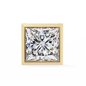 Pendientes de Diamantes con Corte Princesa Vintage de Lujo, Certificados por IGI, Chapados en Oro, Elegantes, Colección de Regalo para Bodas - Product Image 2