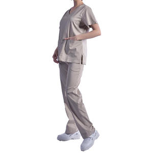 Uniformes Médicos al por Mayor para Mujer - Logotipo Personalizado Disponible, Tela Suave de Alta Calidad, Top con Cuello en V y Pantalones Cómodos - Product Image 5