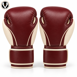 Gants de boxe athlétiques avec poignées, mousse absorbant les chocs, respirants en PU/cuir, sangle de poignet réglable pour les entraînements - Product Image 4