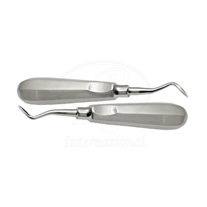 Juego de Elevadores de Raíces de 2 Piezas, Acero Inoxidable, para Mano Derecha e Izquierda, Punta Afilada de 5 mm, 6 Pulgadas, Instrumento Dental - Product Image 1