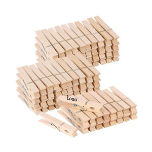 Pinzas de Madera para Ropa, Pinzas de Madera Natural para Lavandería, Pinzas para Secar Ropa, Pinzas Tipo Gancho para Ropa, Uso en Cocina y Hogar - Product Image 3