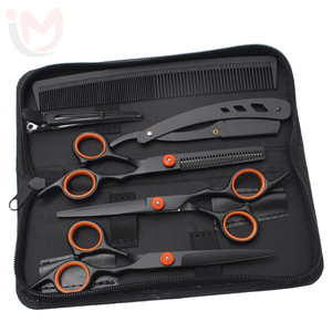 ชุดกรรไกรตัดผมสำหรับใช้ในบ้าน ขนาด 6 นิ้ว ผลิตจากสแตนเลสอย่างดี ชุดกรรไกรตัดผมสำหรับช่างตัดผม 7 ชิ้น - Product Image 4