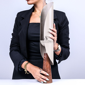 Modern Style Curved Metal <b>Incense</b> Burner Set With Elegant Wooden <b>Cone</b> Base. Luxury B2B Wholesale Home Fragrance & Decor Item - Product Image 4