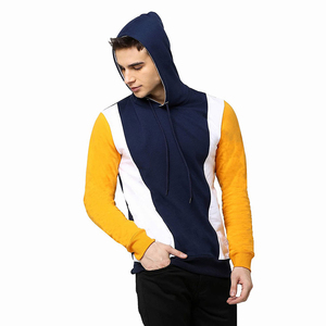Nueva Llegada, Sudadera con Capucha para Hombre, Transpirable, con Logotipo Personalizado, Bloques de Color, Corte Regular, 100% Algodón, Resistente al Viento, para Invierno - Product Image 3