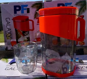 Jarra de Agua de Plástico de 700 ml con Jarra de Vidrio a Juego para Cocina, Hogar, Comedor, Restaurante, Vajilla - Product Image 1