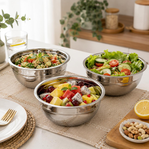 Bols en métal martelé faits à la main, design minimaliste poli, pour servir les aliments, article cadeau, prix de gros - Product Image 6