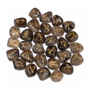 Juego de Runas de Selenita al por Mayor, Runas de Cristal Satinado, Piedras de Adivinación Elder Futhark, Juego de Runas Espirituales, Piedras de Runas Espirituales - Product Image 4