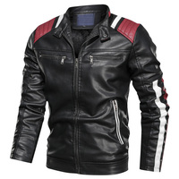 Jaket Kulit Asli Pria Musim Semi, Lapisan Formal Kerah Bulat, Model Slim, Tahan Air, Tahan Angin, Bernapas, Bagian Depan Dapat Disesuaikan