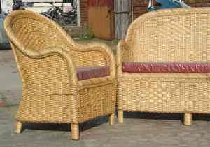 Ensemble de canapés de jardin en rotin, mobilier d'extérieur tressé, suite de sièges de patio avec coussins et table basse à prix de gros et abordable - Product Image 6