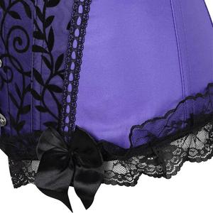 คอร์เซ็ตของผู้หญิงวินเทจชุดกระชับสัดส่วนเซ็กซี่แบบโอเวอร์บัสเทจคอร์เซ็ทผ้าบอร์เคดระบายอากาศทันสมัยสำหรับขนาดใหญ่พิเศษ - Product Image 3