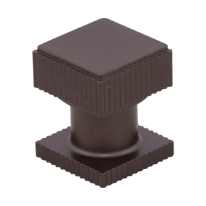 Poignée conique à niveaux en aluminium, design Tivara, laiton doré, noir, or rose, bleu ciel, marron mat, acier inoxydable mat pour armoire - Product Image 6