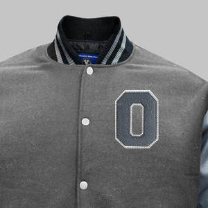 Vestes à manches en cuir avec logo personnalisé Vestes de baseball Letterman Vestes en cuir de laine - Product Image 6