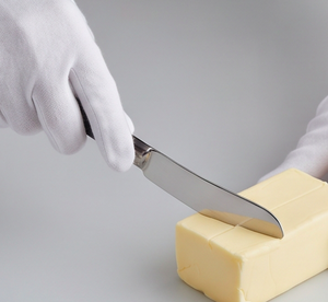 Ensemble de 4 couteaux à fromage en acier inoxydable avec manche moucheté foncé, outils pour plancher le fromage, pour une utilisation en cuisine - Product Image 6