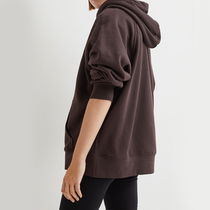 เสื้อฮู้ดดี้โอเวอร์ไซส์ผู้หญิงผ้าเจอร์ซีย์ใส่สบายระบายอากาศดีไซส์ใหญ่พิเศษสำหรับฤดูใบไม้ร่วง ขายดี - Product Image 2