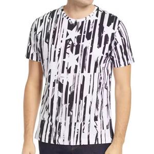 Camiseta Deportiva para Hombre, con Rayas Frontales, Sublimación Personalizada, 100% Algodón y Spandex, Transpirable, de Secado Rápido, Venta al Por Mayor, Fabricante OEM ODM - Product Image 2