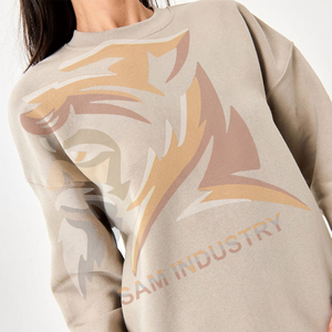 Vente directe d'usine, sweat-shirt surdimensionné pour femmes, léger, respirant, logo personnalisé, sweat-shirts surdimensionnés pour femmes - Product Image 5