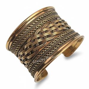 New hot sale Wholesale Fashion Brass Adjustable Cuff Bangle for Women Handmade Designer Stackable <b>Bracelets</b> large cuff bangle - Product Image 1