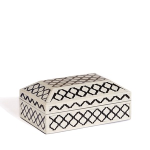 Caja de almacenamiento con incrustaciones de hueso de camello hecha a mano de fabricante, cajas de joyería de exhibición de mesa Rectangular de nácar - Product Image 6