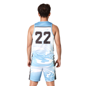 Conjunto de Uniforme de Baloncesto al por Mayor, Camiseta y Pantalones Cortos de Malla, Impresión de Logotipo Personalizado, Ropa Deportiva Transpirable, Uniformes Personalizados - Product Image 3