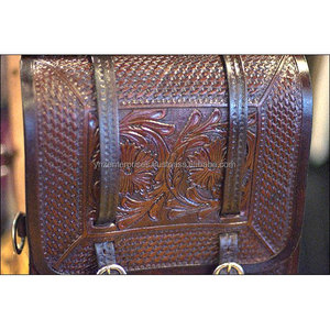 Bolsas de sillín de cuero genuino de alta calidad Y & Z para montar a caballo Suministros ecuestres de primera calidad disponibles a precio mayorista - Product Image 3