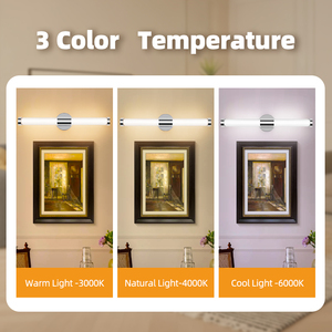Wholesale LED <b>Lights</b> for Bathroom IP44 <b>Waterproof</b> Bathroom <b>Lights</b> Over Mirror 3CCT Bathrooms Toilet <b>Light</b> - Product Image 4