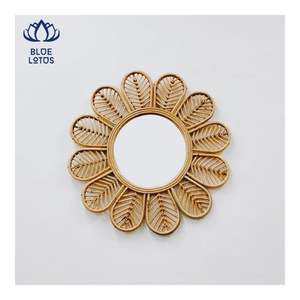 FAVORITO DE LOS CLIENTES 2026 Espejo de Ratán con Diseño Tejido, Decoración de Pared que Ilumina el Espacio y Agrega Estilo Boho para Dormitorio y Cafetería - Product Image 6