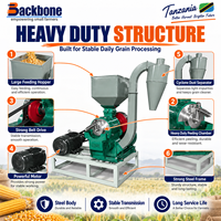Machine à décortiquer le maïs à structure en acier robuste pour le traitement des céréales