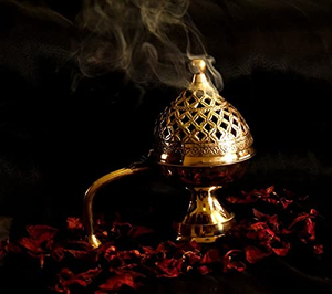 Brûleurs d'encens internationaux en laiton, religieux, spirituels, décoratifs, traditionnels, écologiques, finition antique, pour le quotidien - Product Image 1