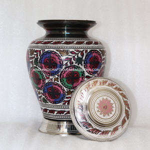 Urnas de Cremación de Latón con Bandera Americana de Alta Calidad para Cenizas de Restos Humanos de Adultos |   Jarrón Funerario para Cenizas Humanas - Product Image 5