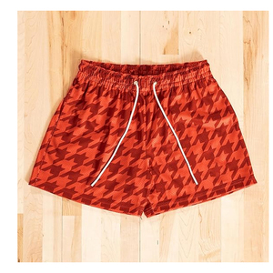Pantalones Cortos Deportivos para Hombre, Diseño Personalizado con Estampado de Pata de Gallo, Cintura Media con Cordón Ajustable, Tejido Grueso, Transpirable, 100% Poliéster Malla - Product Image 2