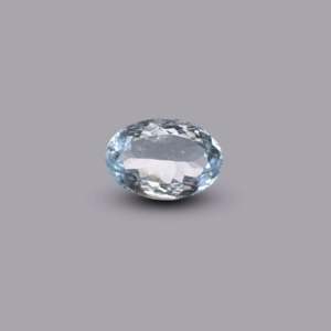 Natural Faceted Aquamarine Gemstone 4.65 Carat 11mm Blue Loose Stone for Jewelry - Product Image 2