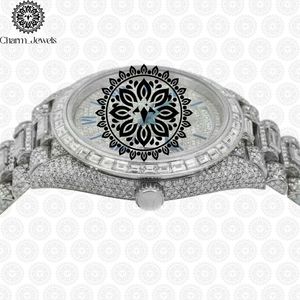 Montre de luxe pour femme Charm Jewels en acier inoxydable, 30 mm, ronde, analogique, quartz, cristal saphir, bracelet diamant, bijoux de mode - Product Image 4