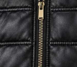 Veste d'hiver à capuche en cuir véritable pour homme, avec garniture en fourrure, fermeture éclair - Product Image 6