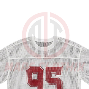 Maillot de football américain rétro tendance, style streetwear, coupe courte, fabriqué en usine, vintage, haute qualité - Product Image 4