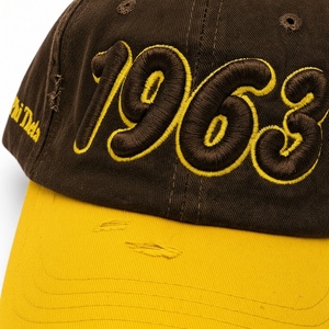 Gorra de Béisbol Vintage Iota Phi Theta Marrón Amarillo Dorado Desgastada para Hombre, Bordada con Letras Griegas, Lavada, Ajustable, Casual - Product Image 6