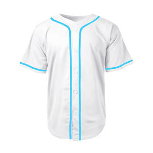 Maillot de baseball unisexe, service OEM, impression de logo personnalisé, respirant, manches courtes, faible MOQ, vêtements de baseball - Product Image 1