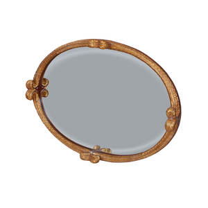 Espejo de Pared Ovalado de Madera de Teca Clásica de 5 mm de Grosor con Marco de Lujo Tallado a Mano - Product Image 3