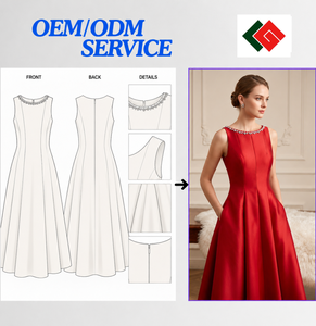 Robe de Soirée Élégante et Luxueuse sans Manches à Paillettes Coupe Trapèze avec Col en Cristal, Modèle Sophistiqué 2026 pour Femme, Idéale pour le Bureau et les Occasions Formelles - Product Image 5